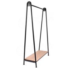 Štender NORVE B šírka 100 cm, výška 160 cm, čierny matný