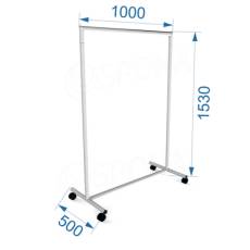 Štender 1038, výška 153 cm, šírka 100 cm, hamer šedá