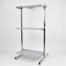 Stojan VARIANT A, obojstranný, šírka 661 mm, výška 1450 mm, chróm