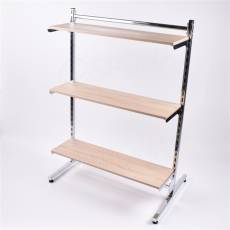 Stojan 1041, obojstranný, šírka 663 mm, výška 1460 mm, chróm