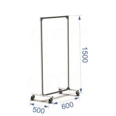 Štender PRIMO KIT 1A, šírka 60 cm, výška 150 cm, antracit a chróm