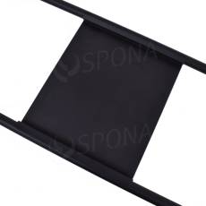 Spodná polička pre štender EOS, 300 x 380 mm, hrúbka 1,5 mm, čierna