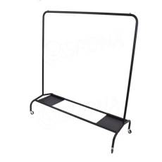 Spodná polička pre štender EOS, 300 x 380 mm, hrúbka 1,5 mm, čierna