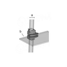 BLOCK 25, jednostranný držiak police TH, chróm