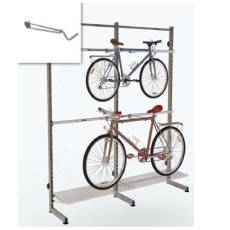 VARIANT držiak bicykle na oválnu trubku, dĺžka 38 cm, šedý, pár