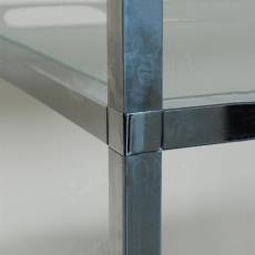 PRIMO 20, spojka štvorcestná rohová, chróm