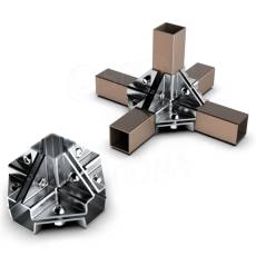 PRIMO 25, spojka vonkajšia päťcestná,, chróm