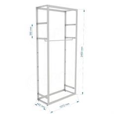 BIGSHOP KIT 04, 1072 x 442 x 2400 x 365 mm, matná biela