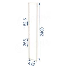 BIGSHOP rám, 442 x 2400 x 182,5/365 mm, matná biela