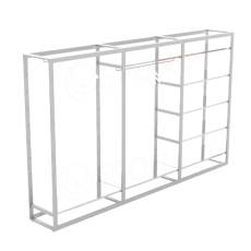 BIGSHOP KIT 08, 672 x 442 x 1850 x 182,5 mm, matná biela