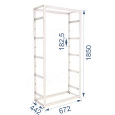 BIGSHOP KIT 08, 672 x 442 x 1850 x 182,5 mm, matná biela