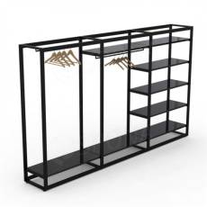 BIGSHOP KIT 08, 672 x 442 x 1850 x 182,5 mm, matná čierna