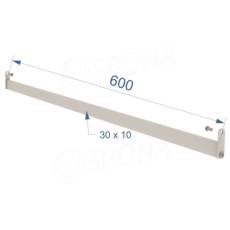 BIGSHOP vešiaková tyč, dĺžka 600 mm, matná čierna