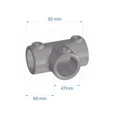 IDROSHOP, 35104 spojka trojcestná rovná, pozink