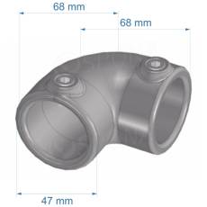IDROSHOP, 35125 spojka dvojcestná, pozink