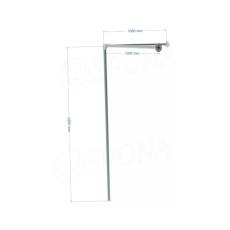 IDROSHOP, KIT 11 modul pre rohovú prezliekaciu kabínku, 100 x 220 cm, pozink