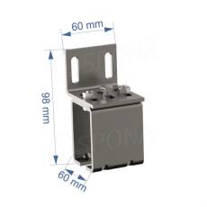 CUADRO, 9631 úchyt pre závesný systém na stenu, chróm