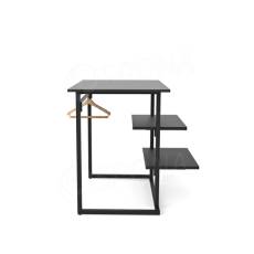 TRIPLO, 9381B KIT stolík s policami, 90 x 60 cm, výška 90 cm, čierny