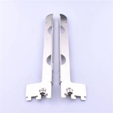 ARKSYS, držiak police s výrezmi, dĺžka 280 mm, satin