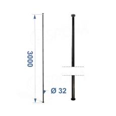 ROUND, stojka rozperná, výška 3000 mm, antracit