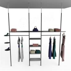 ROUND, pár držiakov políc, dĺžka 300 mm, biely