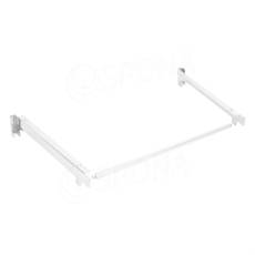 SUSPANCE, pár držiakov políc s vešiakovou tyčou, 900 x 350 mm, biela