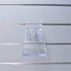 SLAT polica obuv otočná s dolnou zarážkou 70 x 220 mm, akryl