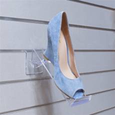 SLAT polica obuv otočná s dolnou zarážkou 70 x 220 mm, akryl