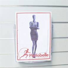 SLAT reklamná kapsa A4 výška, akrylát