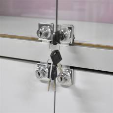 Vitrína Vitro-Al 102kabin, 100x40x198 cm, čierna