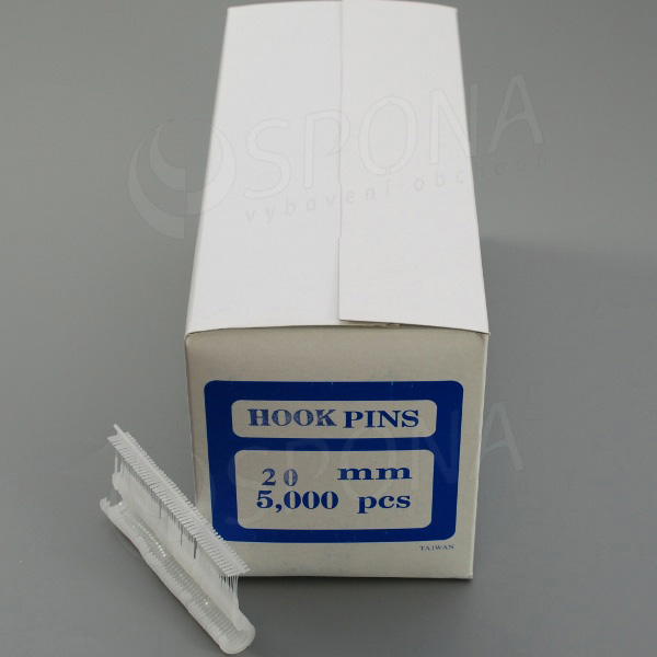 HOOK splinty s háčikom Standard 20 PP, dĺžka 20 mm, 5000 ks