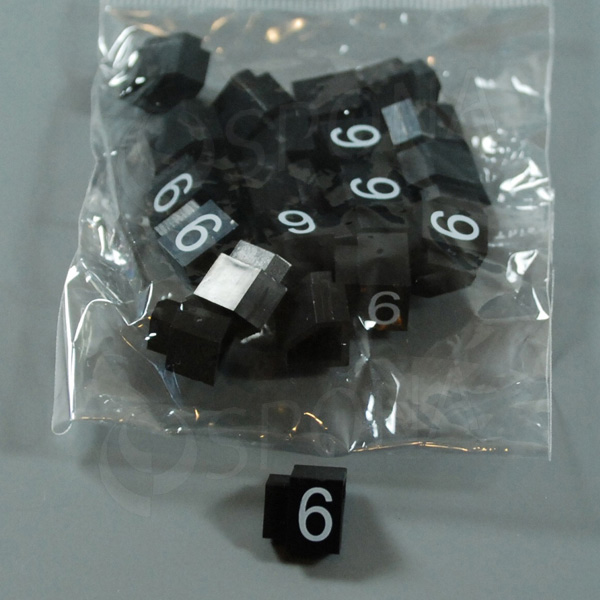 Cenovky Q 3, 6 x 9 mm, náhradné číslo 