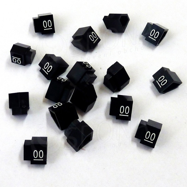 Cenovky Q 2D, 4 x 6 mm, náhradné číslo 