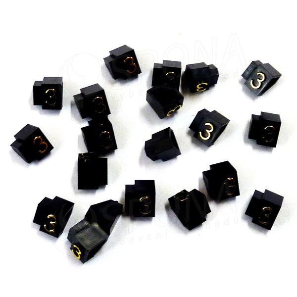 Cenovky Q 2D, 4 x 6 mm, náhradné číslo