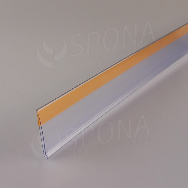 Cenovková lišta samolepiaca, 40 x 1500 mm, priehľadná