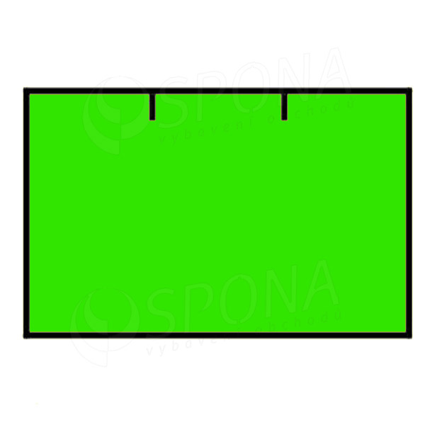 Etikety do klieští CONTACT, rovné, 25 x 16 mm, zelené