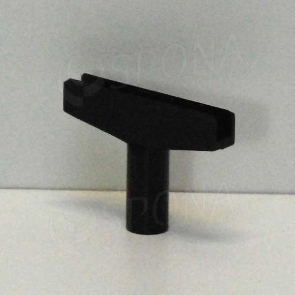 T-kus na vytvorenie stojanu, typ M, šírka 60 mm, čierny