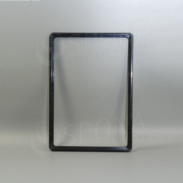 Plastový rámček na plagáty, typ 100, formát A4, 210 x 297 mm, hrúbka 11 mm, čierny