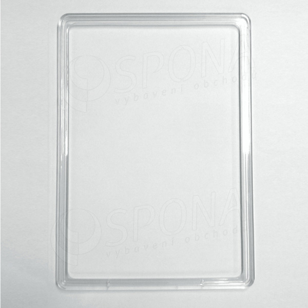 Plastový rámček na plagáty, typ 100, formát A4, 210 x 297 mm, hrúbka 11 mm, transparentný