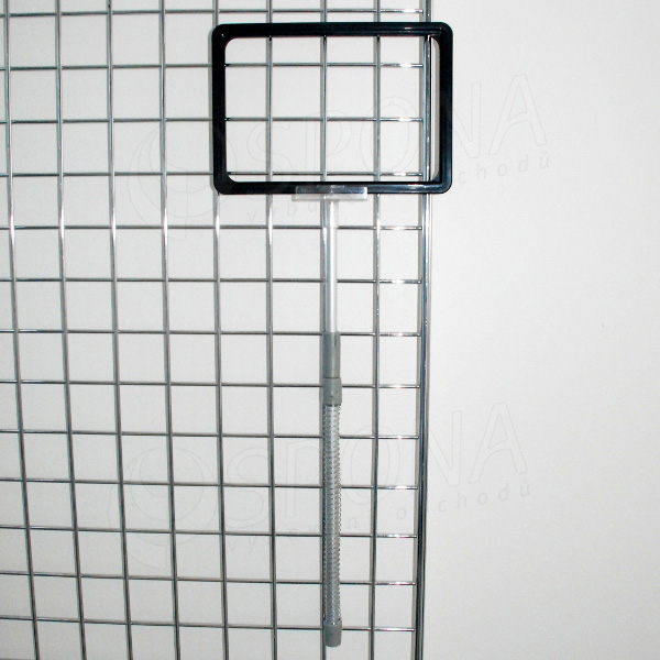Pružinový držiak plastového rámčeku na drôtený program, typ DK