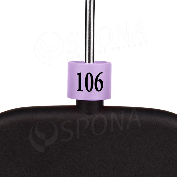 Minireitery, označenie "106", farba lila, čierna potlač, 25 ks
