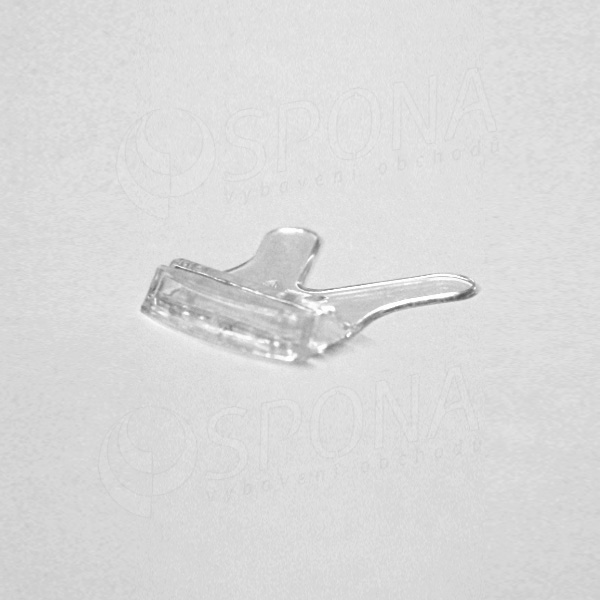 Stojanček C-3, 40 x 45 mm, do hrúbky papiera 0,8 mm, transparentný