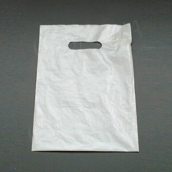 Igelitová taška LDPE, 35 x 46 + 5 cm, biela
