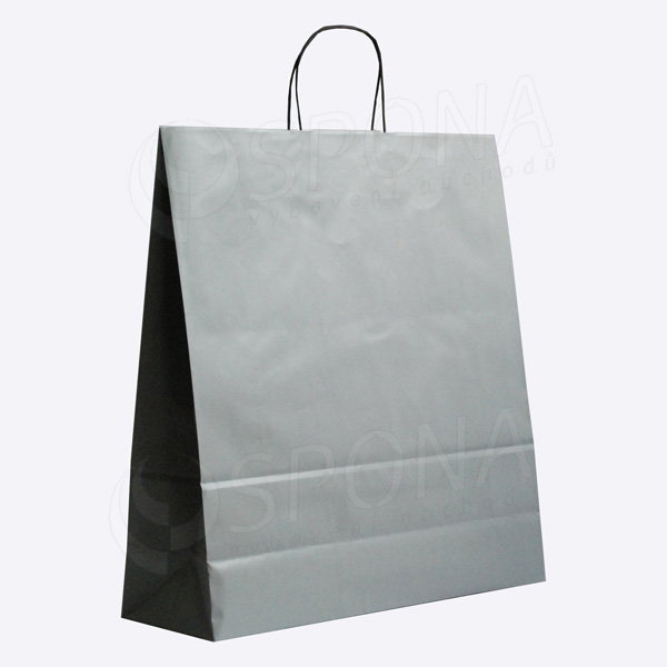 Papierová taška PASTELO, 45 x 15 x 49 cm, šedá