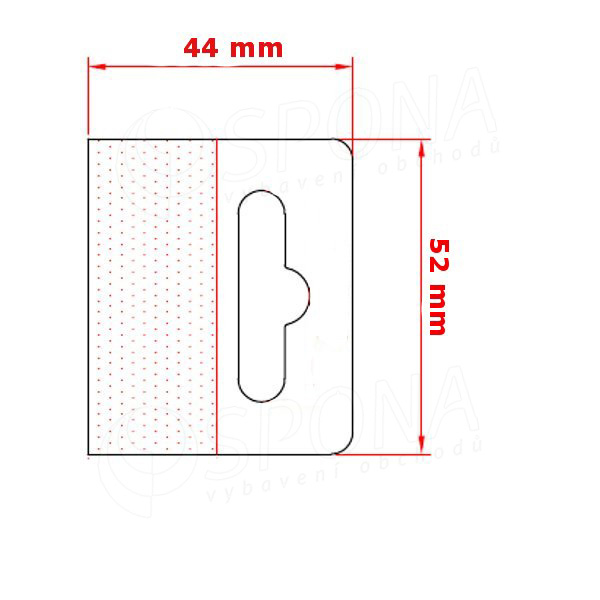 HANG háčik BEST na EURO závesy, 52 x 44 mm, 400 ks