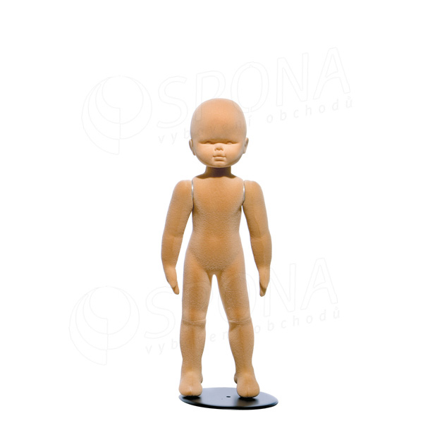 Figurína detská FLEXIBLE 9 mesiacov, prelis, telová, flok, bez podstavca