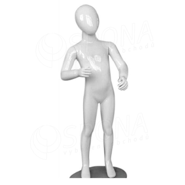 Figurína detská Portobelle 179, abstraktná lesklá biela