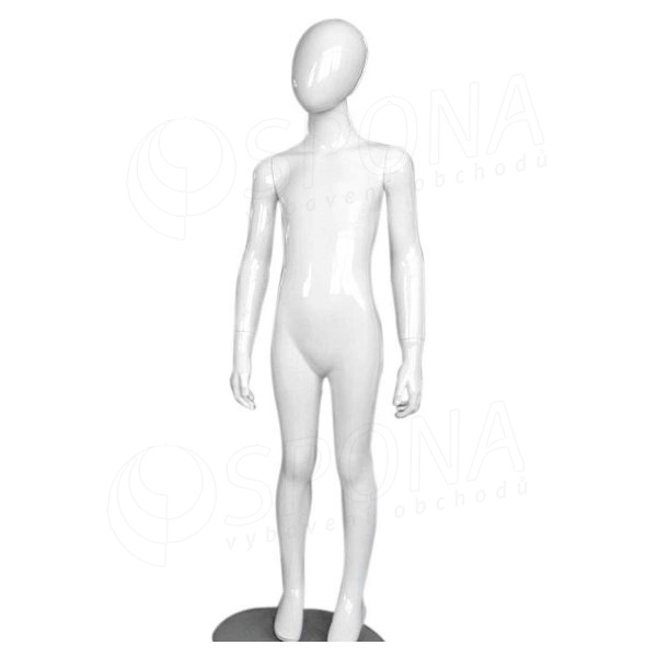 Figurína detská Portobelle182, abstraktná lesklá biela