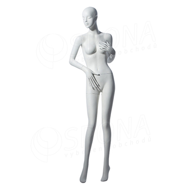 Figurína dámska TINA 306, matná biela