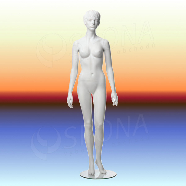 Figurína dámska ADRIANA 01, prelis, biela matná